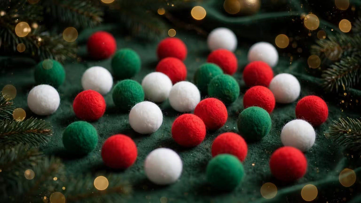 Felt Merry Christmas Garland with Fairy Lights