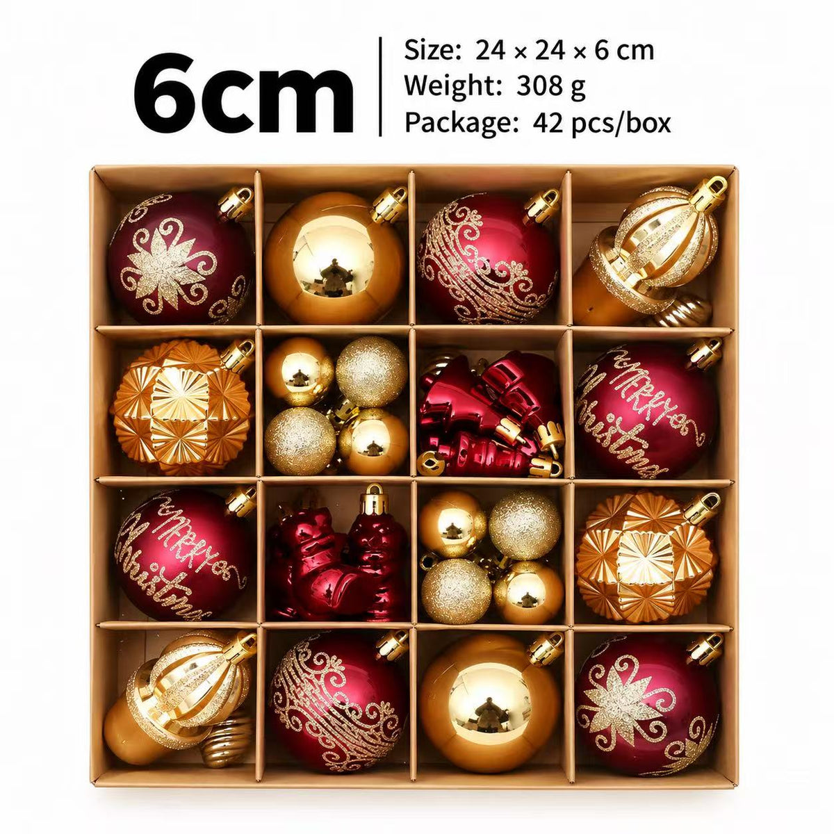 Merry & Bright Ornament Collection · 42 Pieces