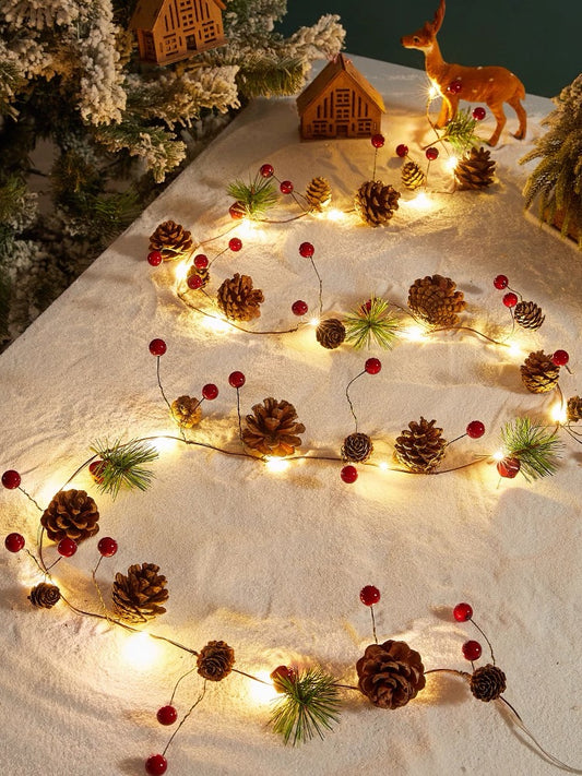 Woodland Glow Pinecone Fairy Lights · 2M