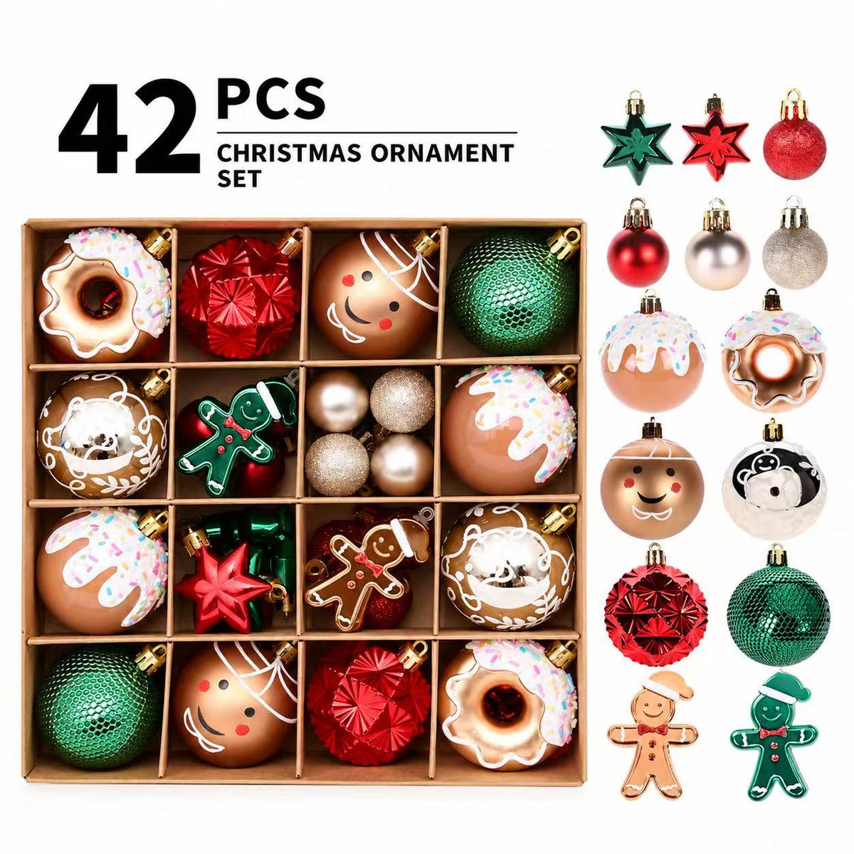Merry & Bright Ornament Collection · 42 Pieces