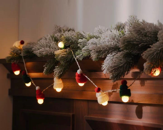 Cozy Christmas Hat LED Fairy Lights